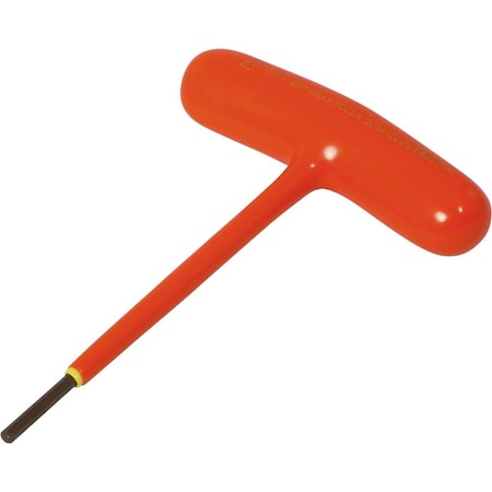 Gray Tools 7/64" S2 T-handle Hex Key, 1000V Insulated 68607-I